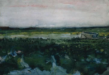 Paysage avec Brouette